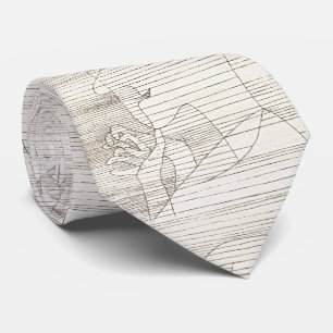 Gravata Abstrato Vintage Paul Klee Art Tie