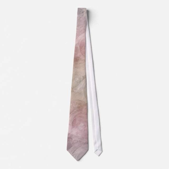Gravata Abstrato Watercolor Effect Changing Color NeckTies (Frente)