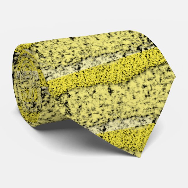 Gravata Abstrato Yellow Neck (Rolled)