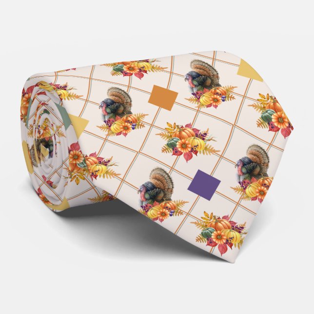 Gravata Ação de Graças Turco Neck Tie (Rolled)