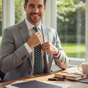 Gravata Acessório Cósmico de Diversão de Padrão de Espaçam