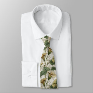 Gravata Acessórios Artísticos Masculinos Flor de Lírio-Cal