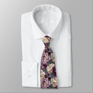 Gravata Acessórios Coloridos Masculinos Flor de Peônia