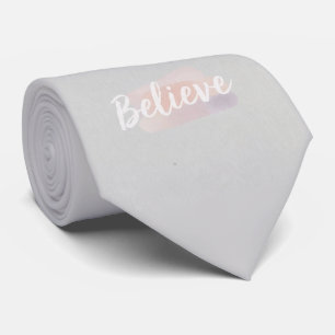 Gravata Acredite texto caligráfico
