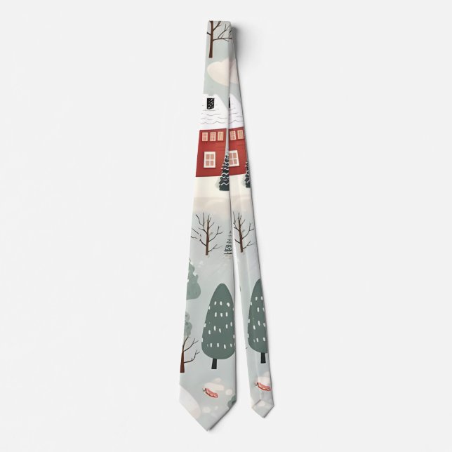 Gravata AD 002 - Padrão digital de Natal (Frente)