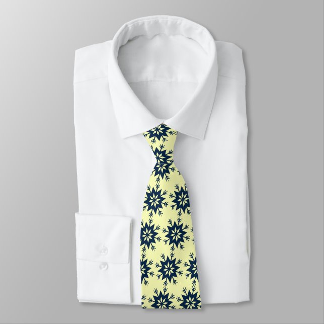 Gravata Ad Man Arrow-flake Snowflake Lemon (Amarrado)