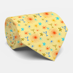 Gravata Ad Man Martini Foulard Yellow