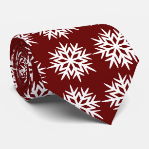 Gravata Ad Man Snowflake Foulard Burgundy