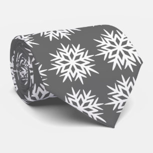 Gravata Ad Man Snowflake Foulard Carvões Cinzas De Dois La