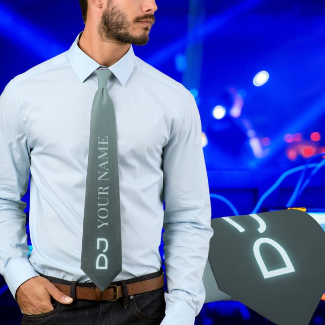 Gravata Adicione seu nome Dj Desfit Dejay Neck Tie (Criador carregado)