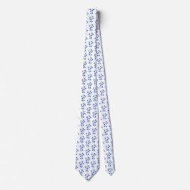 Gravata Adorável Bluebells White Necktie