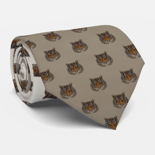 Gravata Adorável Fofo, Cabeça de Tigre, Luminoso