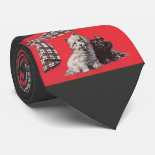 Gravata adorável impressão dos aperitivos escoceses