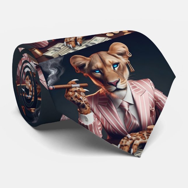 Gravata Advogado Engraçado Empresário CEO (Rolled)