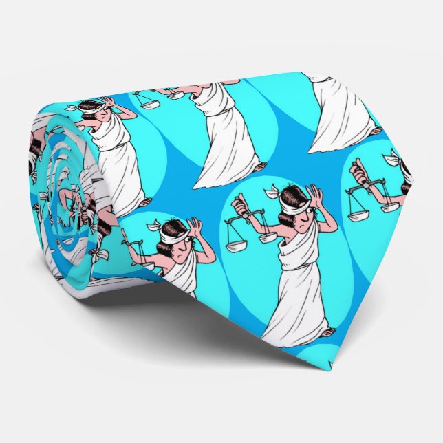 Gravata Advogado Funny Justice Humor Neck Tie (Rolled)
