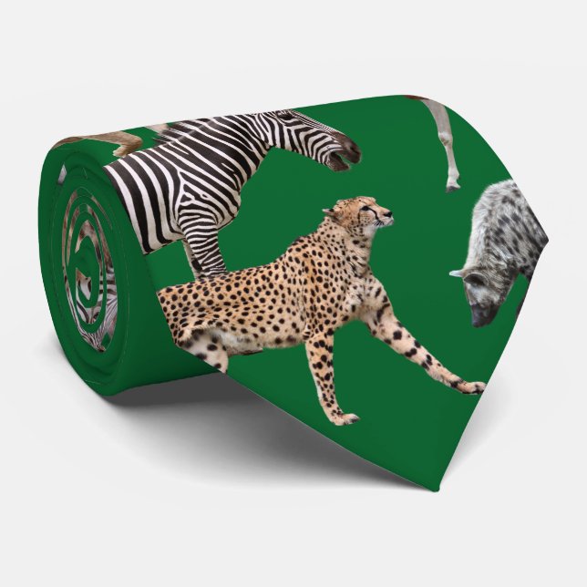 Gravata African Animals (Rolled)