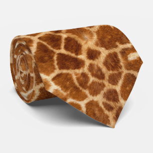 Gravata africano moda selvagem safari girafa impressão