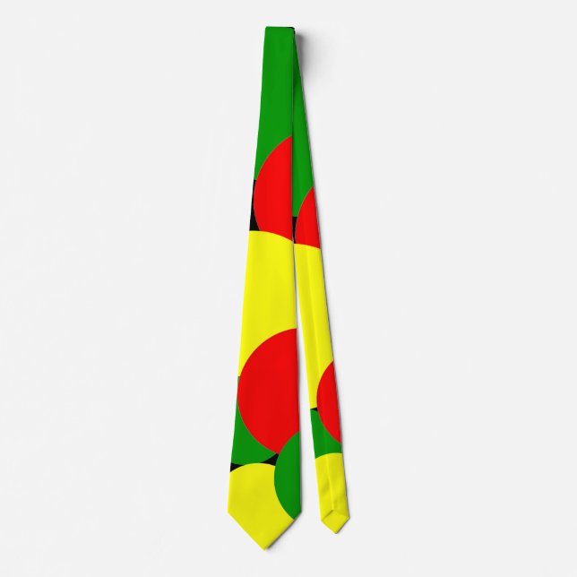 Gravata Afrocentric Polka Dots (Frente)