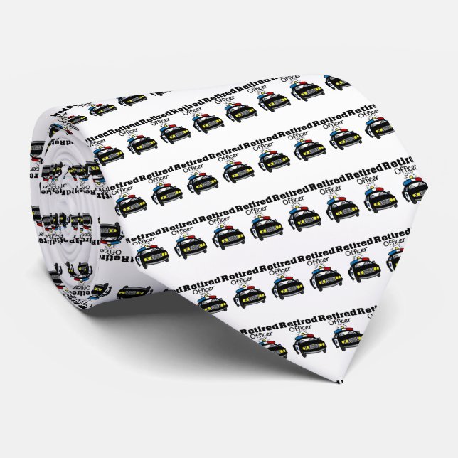 Gravata Agente Policial Carro Necktie (Rolled)