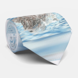 Gravata Água azul Napping da lontra pequena bonito da