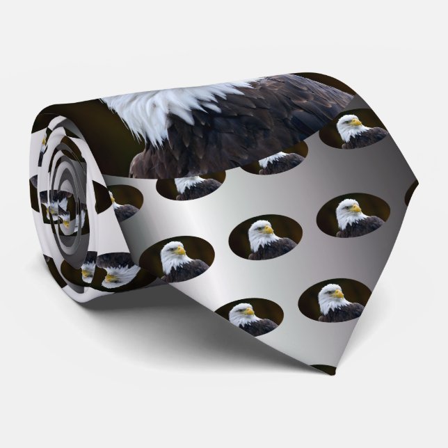 Gravata Águia Bald Americano (Rolled)
