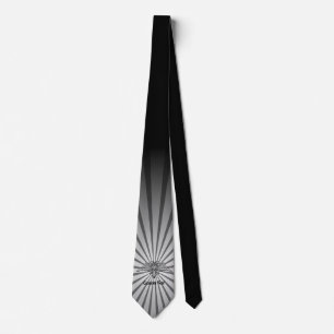 Gravata Águia cinza com duas Cabeças