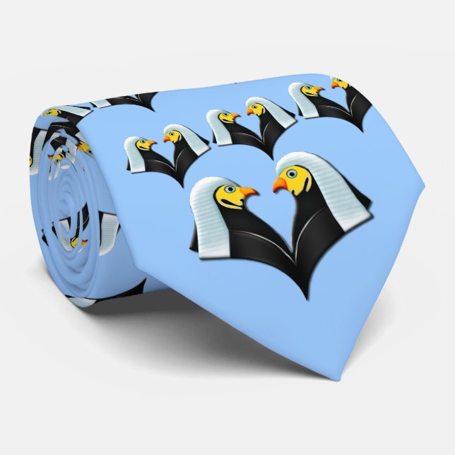 Gravata Águias legais no céu azul (Rolled)