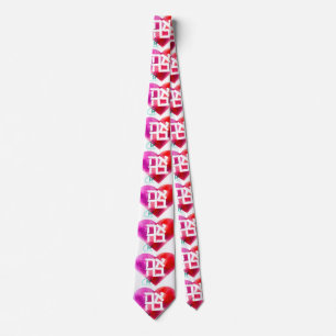 Gravata Ahava Heart Art Necktie