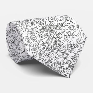 Gravata Ajude-me, mim não pode parar de doodling criatura