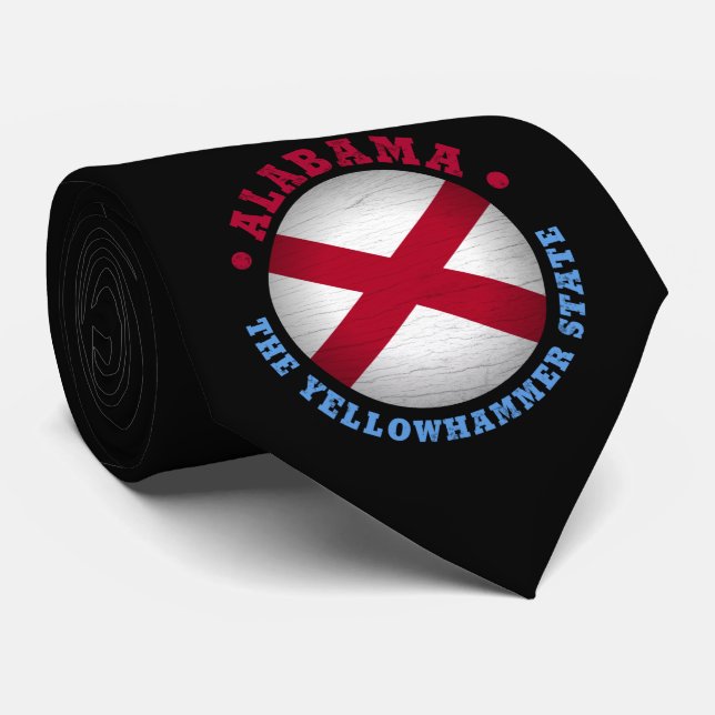 GRAVATA ALABAMA STATE FLAG (Rolled)