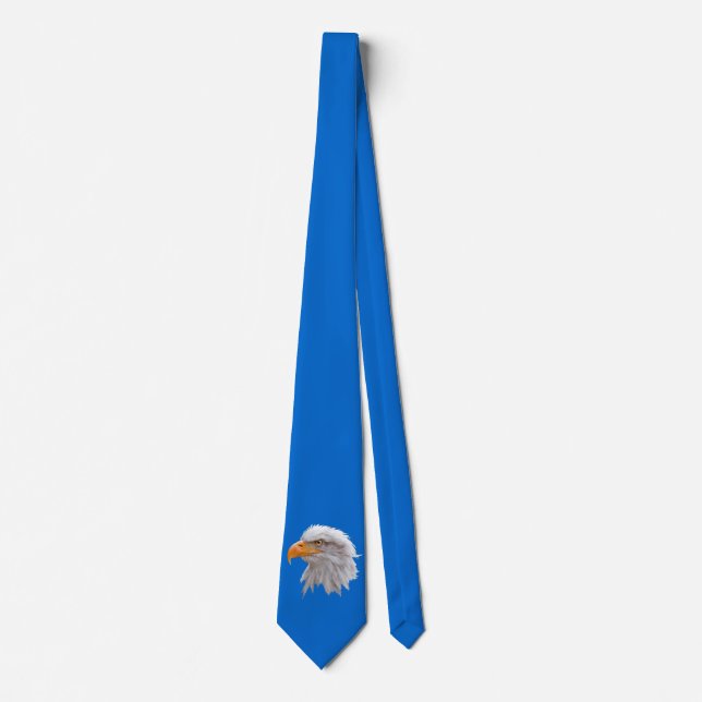 Gravata Alaskan Bald Eagle Tie Dupla Face (Azul) (Frente)
