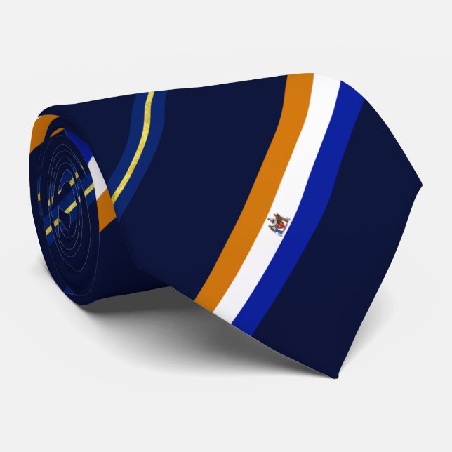 Gravata Albany (Nova Iorque), bandeira da cidade, Neck Tie (Rolled)