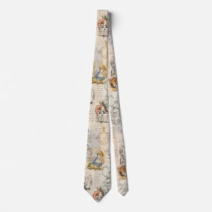 Gravata Alice no País das Maravilhas