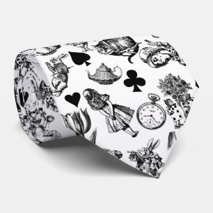 Gravata Alice White Rabbit Wonderland Classic