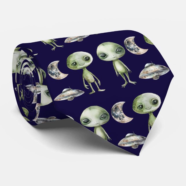 Gravata Alienígena e Espaçonave (Rolled)