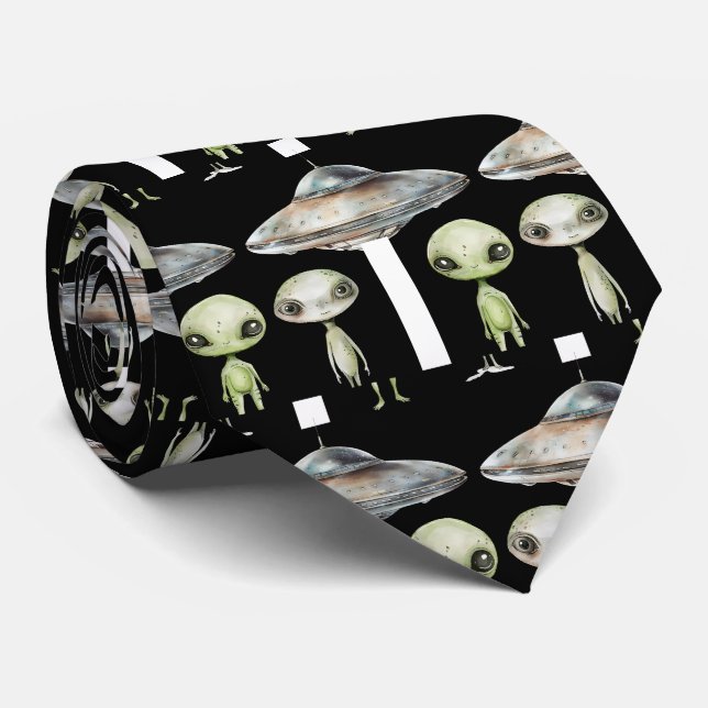 Gravata Alienígena e Espaçonave (Rolled)