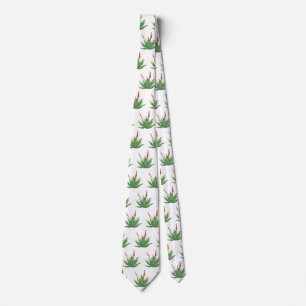 Gravata Aloe Vera Pattern Neck Tie