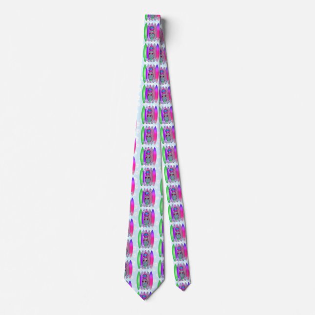 Gravata Aloha Beaches Surf Tropical Abacaxi (Frente)
