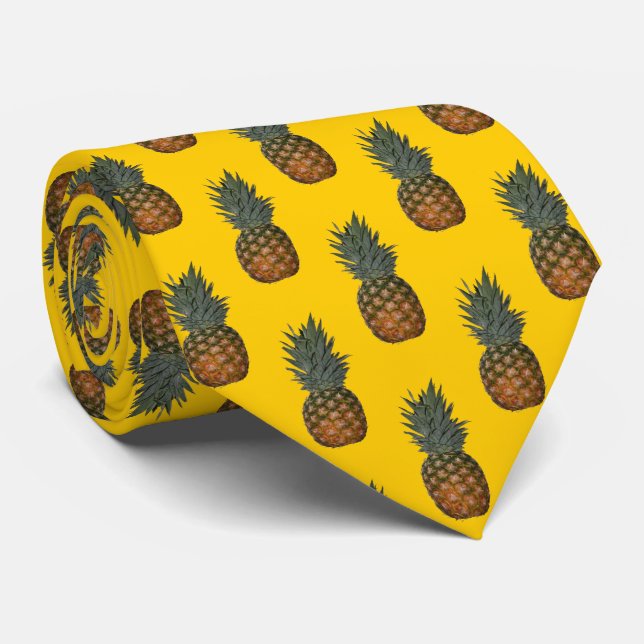 Gravata Aloha Pineapple Tie (Rolled)
