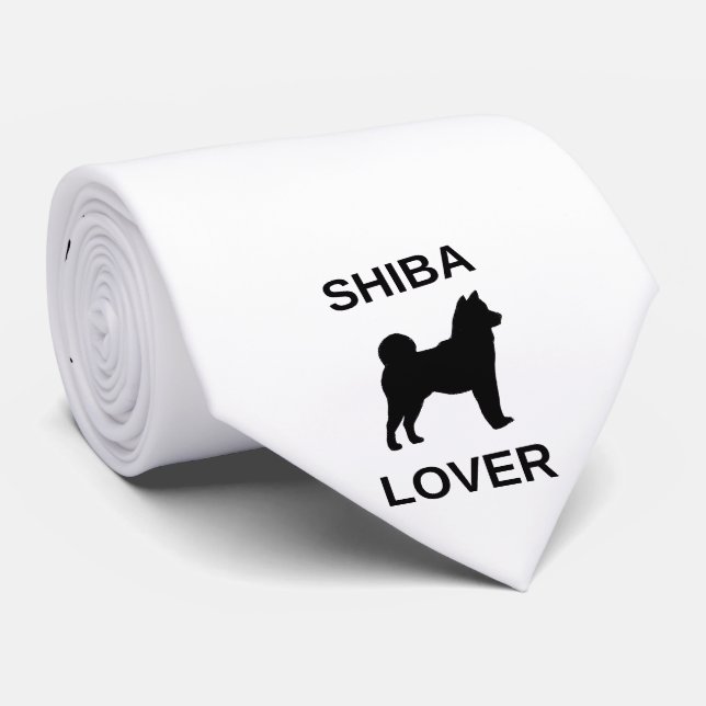 Gravata amante do shiba (Rolled)