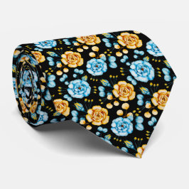 Gravata Amarelo Amarelo Rosa Botânico