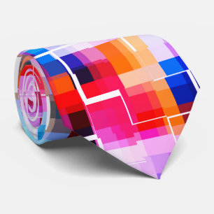 Gravata Amarelo Azul Vermelho