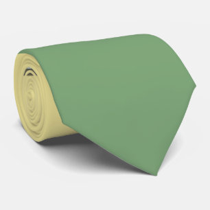 Gravata Amarelo claro simples e espargo verde dois tons