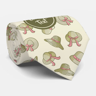 Gravata Amarelo de Chapéus de Verão fêmeas