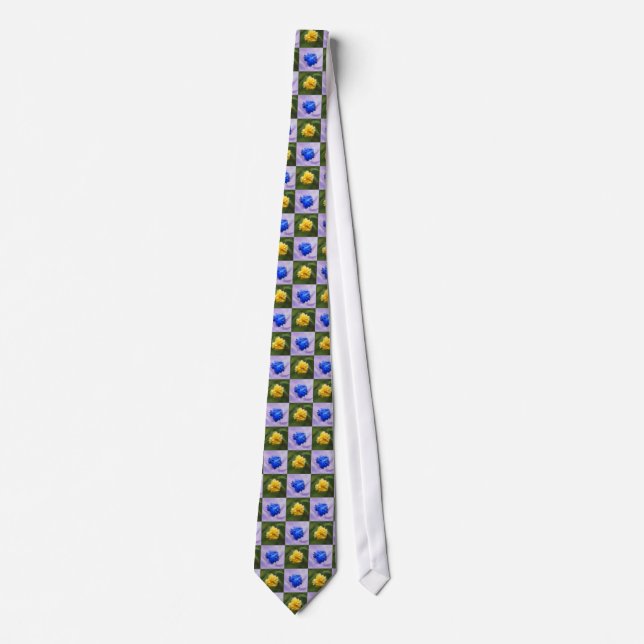 Gravata amarelo ou azul (Frente)