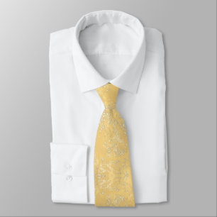 Gravata Amarelo texturizado