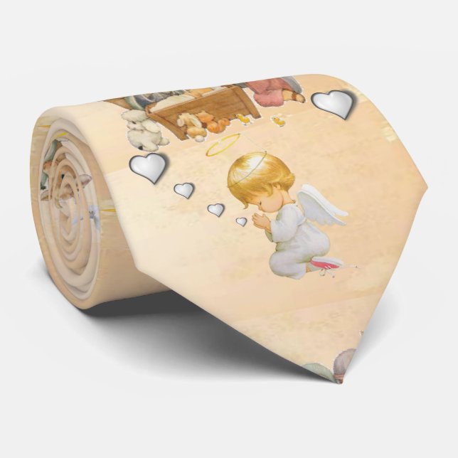 Gravata Amarra de Natal, Cristo de Jesus (Rolled)