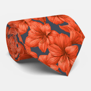 Gravata Amaryllis Floral Roupas Masculinas Casamento 