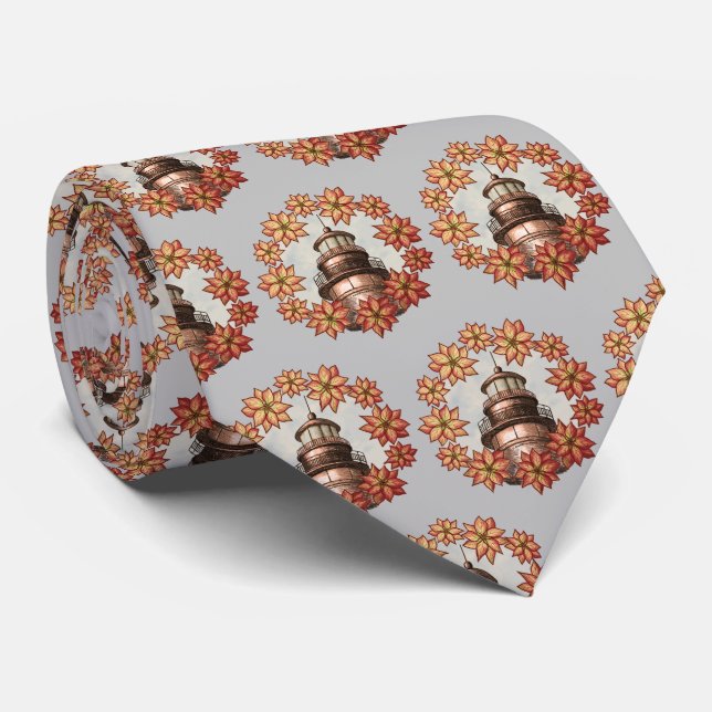 Gravata Amelia Lighthouse tie (Rolled)
