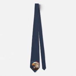 Gravata American Flag Bald Eagle